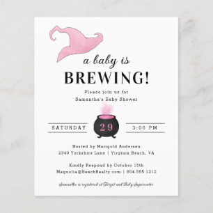 Budget Baby Brautparty-Einladung kommt Flyer