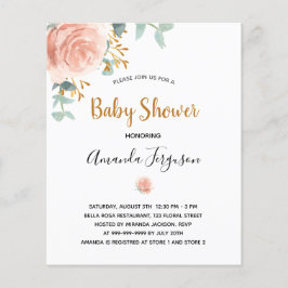 Budget Baby Dusche Rosa Girl Eukalyptus