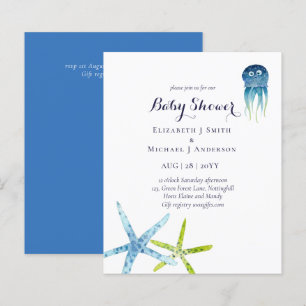 BUDGET Baby Dusche Sea Life Krake Starfish