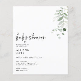 BUDGET Baby Einladung Flyer