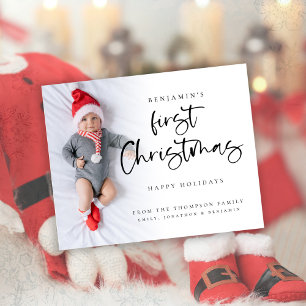 Budget Baby First Noël Carte photo personnalisé
