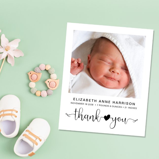 Budget Baby Foto Birth Ankündigung (Von Creator hochgeladen)