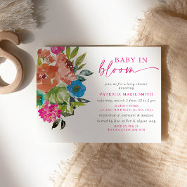 Budget Baby in Bloom Pink Floral Girl Babydusche