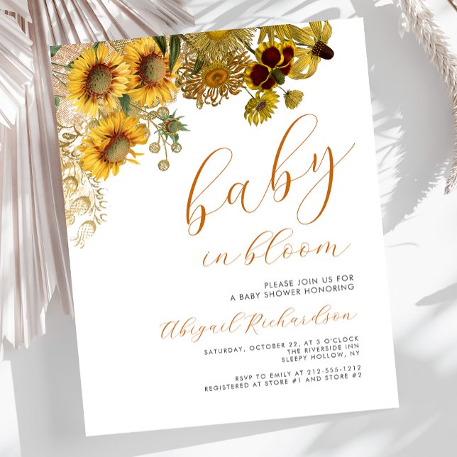 Budget Baby in Bloom Sunflowers Bloral Baby Dusche (Von Creator hochgeladen)