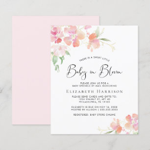 Budget Baby in blutrosa Blumensprinkle per Post