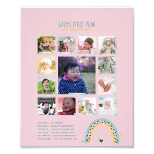 BUDGET Babys 1ère année PHOTO Grand-parent Keepsak