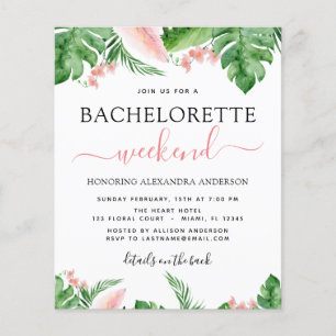 Budget Bachelorette Wochenende Reiseprogramm Tropi