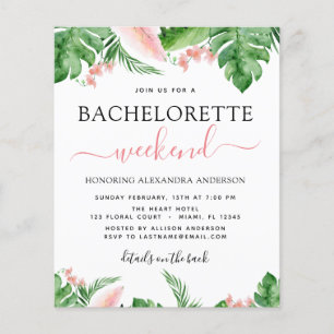 Budget Bachelorette Wochenende Reiseprogramm Tropi Flyer