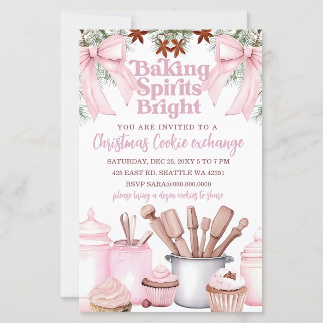 Budget Backen Spirituosen Bright Pink Cookie-Tausc (Vorderseite)