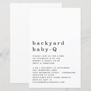 Budget Backyard Baby Q GRILLEN Shower Einfache Ein