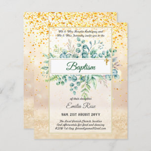 Budget BAPTISM Baptiser la verdure Feuilles Invita