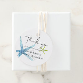 BUDGET BEACH Sea Ocean Life Wedding DANKE Geschenkanhänger