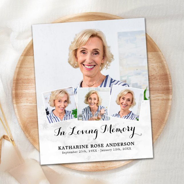 Budget Beerdigung 4 Foto Collage Beileid Vielen Da (Von Creator hochgeladen)