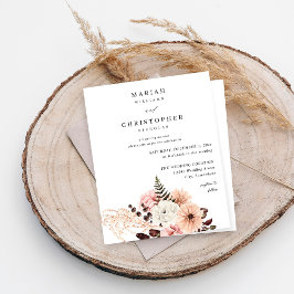 Budget Beige & Blush Pink Rustikale Hochzeit