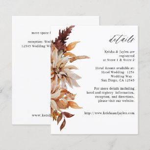 Budget Beige Herbst-Blumendetails
