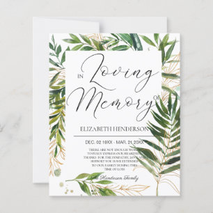 BUDGET Beileid Danke Karte. Papierblatt