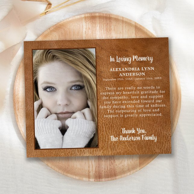 Budget Beileid Foto Beerdigung Danke Leather (Von Creator hochgeladen)