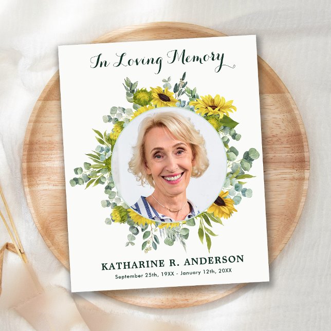 Budget Beileid Sonnenblumen Foto Beerdigung Vielen (Von Creator hochgeladen)