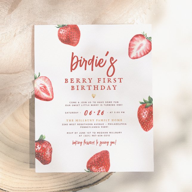Budget Berry First Strawberry Girl 1. Geburtstag (Von Creator hochgeladen)