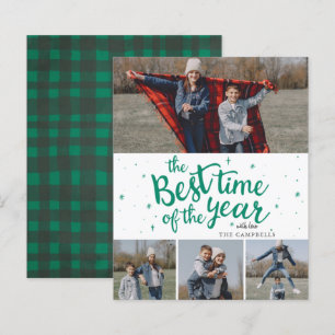 Budget Best Time of the Year Foto Holiday Card