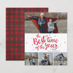 Budget Best Time of the Year Foto Holiday Card