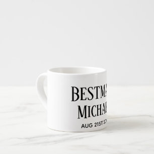 BUDGET Bestman Trauzeuge GIFTS Classic Black Espressotasse