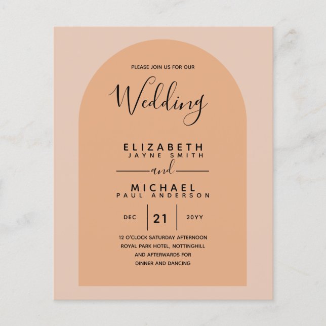 BUDGET Bilingual Spanish Boda English Wedding (Vorderseite)