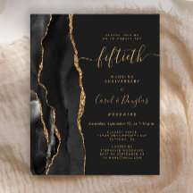 Budget Black Agate Gold 50. Jubiläumsfeier