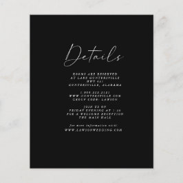 Budget Black Details Card | Flyer