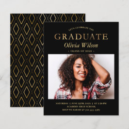 Budget Black Gold Foto Abschluss Celebration