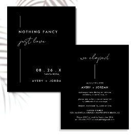 Budget Black Modern Nichts Extravagant nur Liebe Flyer