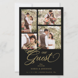 Budget Black Trendy Collage 4 Photos Luxury Script