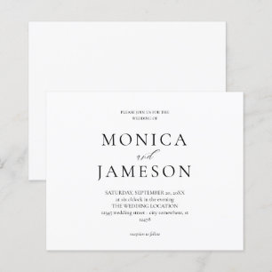 Budget Black & White Moderne Hochzeit 2