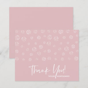 Budget Blanc Script Dusty Rose Merci Cartes