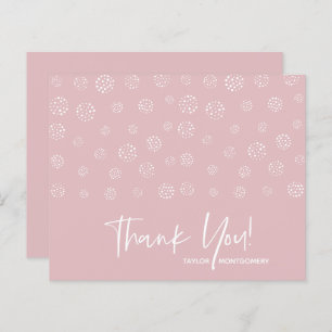 Budget Blanc Script Dusty Rose Merci Cartes