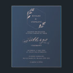Budget Blauer und rosa Foliage Einladung zur Hochz Flyer<br><div class="desc">******* DIES IST KEINE STANDARDGRÖSSENBREITERINVITATION. ES SIND KEINE ENVELOPEN ENTHALTEN. FÜR KARTENBESTAND, THICKERKARTEN, KARO UNSERE LINE ART COLLECTION FÜR NORMALE WEDDING EINLADEN UND ANDERE PUNKTE. Dieser Flyer enthält keine Umschläge, Flyer-Version auf Papier. Rett Geld für formelle Einladungen mit dieser kleinen Einladung. ******** Dieses preisgünstige Hochzeitsangebot mit dem Flyer Navy und...</div>