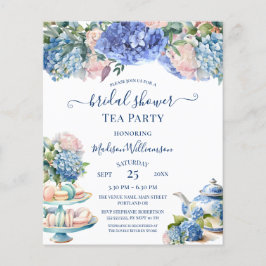 Budget Blue Hydrangea Brautparty Tea QR Code