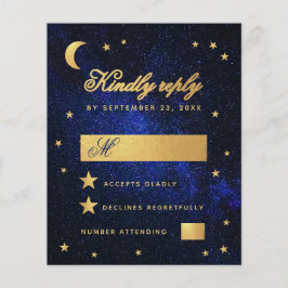 Budget Blue Imitate Gold Stars Celestial Wedding R
