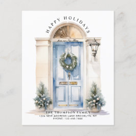 BUDGET Blue White Christmas Door New Zuhause Holid
