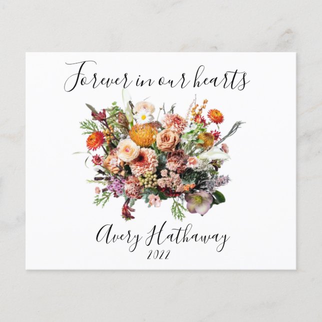 BUDGET-Blume Bouquet-Gedenkstätte & Beerdigung Fly (Vorderseite)