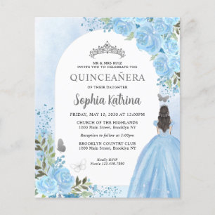 Budget Blumen Staublila Prinzessin Quinceanera