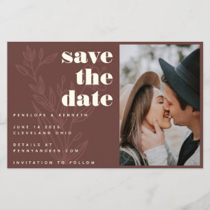 Budget Blumen Warm Rustikal Foto Save The Date