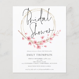 Budget Blumenrahmen Bridal Dusche Einladung