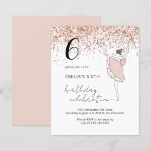 Budget Blush Ballerina Jeglicher Glitzer Geburtsta