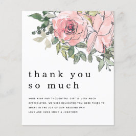 Budget Blush Florals New Foto Vielen Dank