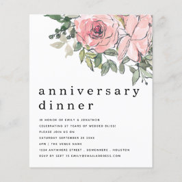 Budget Blush Pink Blumenzwiebeln Einladung zum Jub