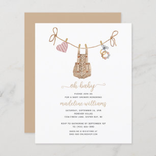 BUDGET BOHO Babykleidung neutral Oh Babydusche