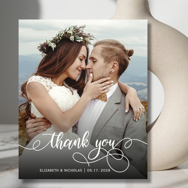 Budget Boho Calligraphy 2 Foto Wedding Vielen Dank (Von Creator hochgeladen)