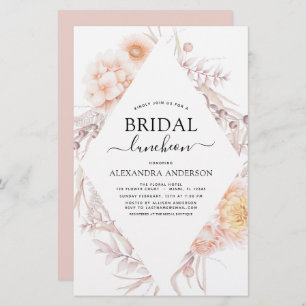 Budget Boho Chic Bridal Luncheon Dusty Pink Wüste
