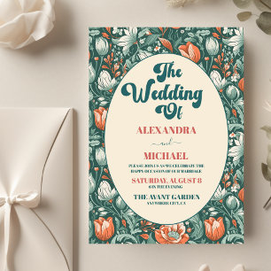 Budget Boho Chic Retro farbenfrohe Blumenhochzeit